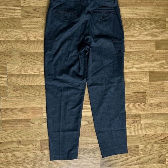 Club Monaco Womens Wool Cargo Pants Full Length Charcoal Size 30 - Picture 13 of 15